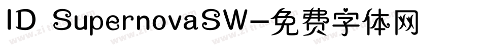 ID SupernovaSW字体转换